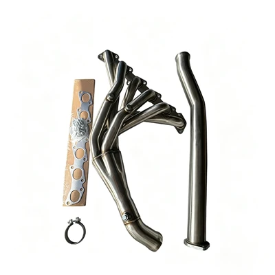 Sistema de capçals d'escapament de tub llarg 304SS amb col·lector de baixada per a Nissan Patrol TB48